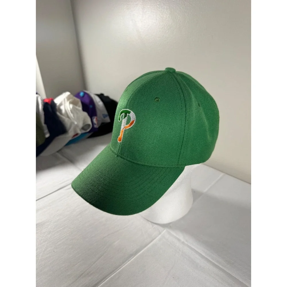 Philadelphia Phillies St Patricks Day Hat Green Irish Shamrock Baseball Cap